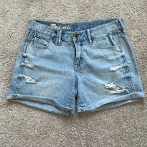Madewell Distressed Denim Shorts